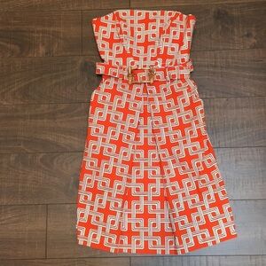 NWT🌼vintage Milly mini retro orange sheath rare dress